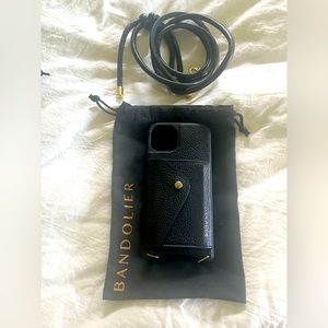 Bandolier Black Crossbody Phone Case
